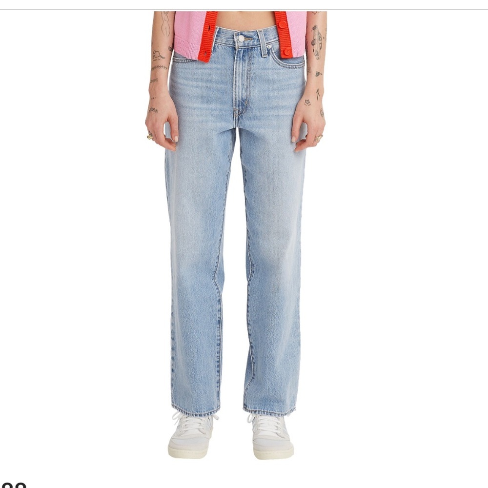 Levi’s 94 Baggy Jeans Women’s 34 Light Wash 100% Cotton Relaxed Loose Fit